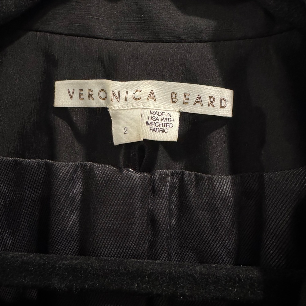 Veronica Beard Long and Lean Dickey Jacket in Black Linen Blend - Picture 6 of 13